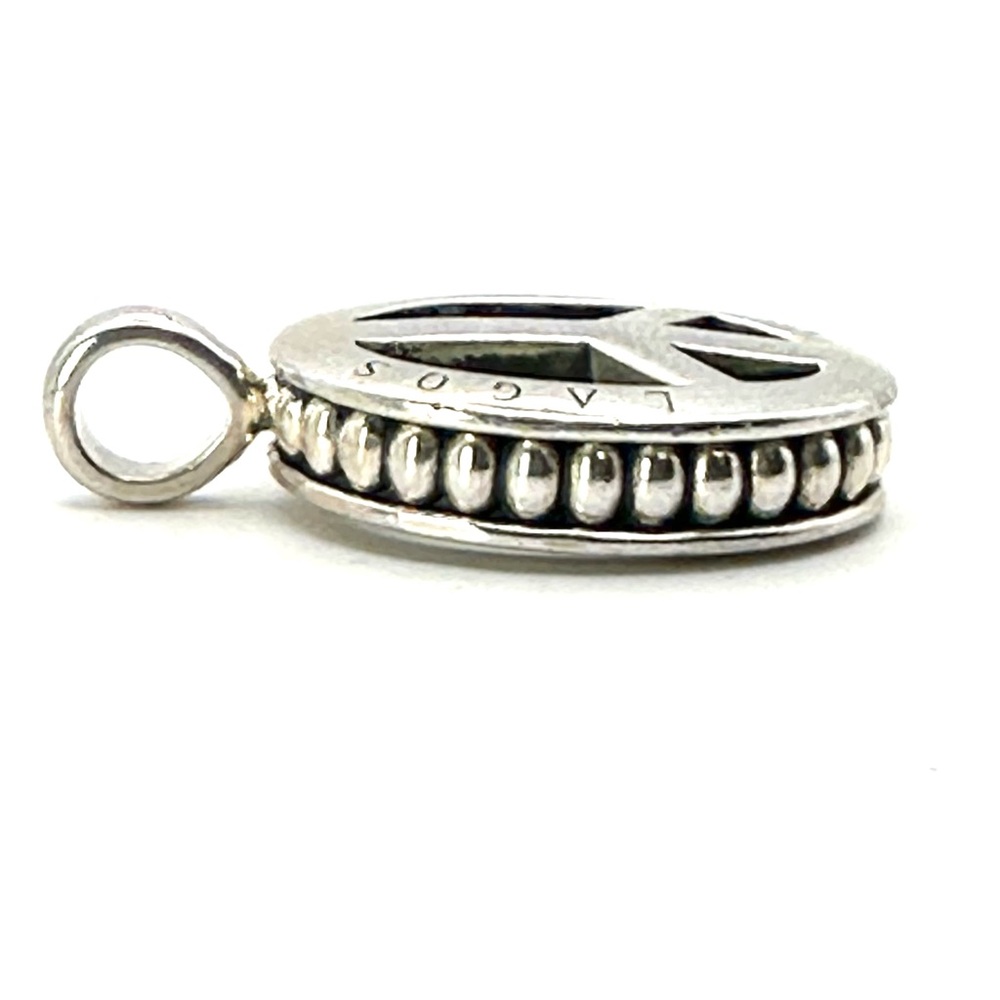 Lagos Sterling Silver Peace Sign Pendant - Picture 3 of 6
